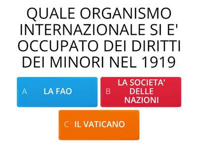 CITTADINANZA: I DIRITTI DEI MINORI