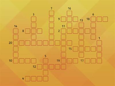 Irregular Past Simple Verbs Crossword