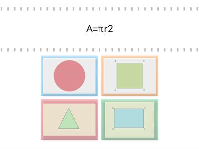 Scrivi le formule per l'area