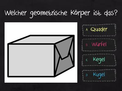 Quiz geometrische Körper