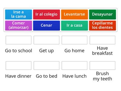 Rutinas en Inglés (Primaria)