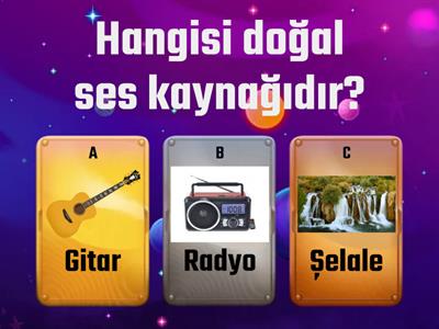 Doğal/Yapay Ses Kaynakları