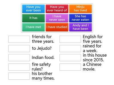 2학년 현재완료 