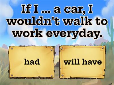 Second Conditional Test