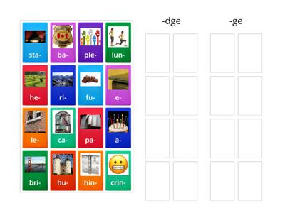 -dge/-ge group sort