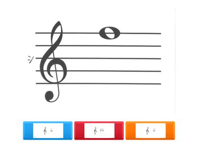 ト音記号の階名を読もう