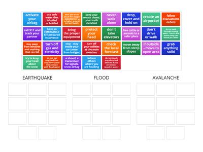 sort out DISASTERS rules