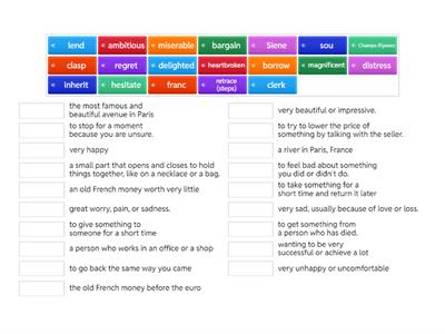 English File Necklace vocabulary