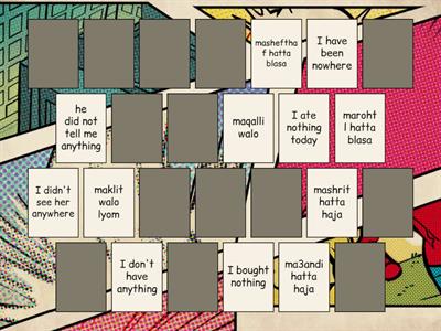 Other Negative Form Algerian  Matching pairs