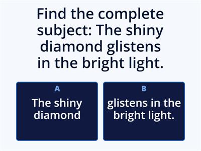  Subjects and Predicates 