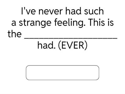 ST: Comparative form 