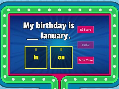 Prepositions of time - IN ON AT