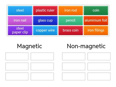 Electromagnets Sorting Game 