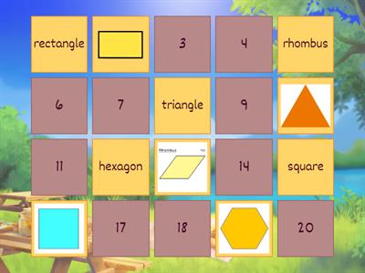  Two-Dimensional Shapes Matching Pairs