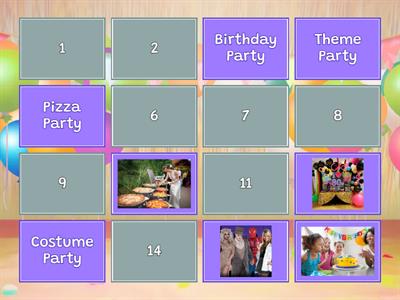 Kinds of Party - Memory Game
