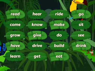 Irregular verbs flip game 