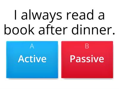 Active or passive voice? (Present Simple Passive)