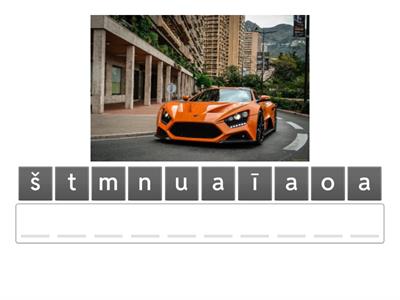 Izveido vārdu! transportlīdzekļi