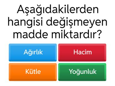 6. sınıf - Yoğunluk 