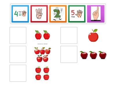 how many apples (1-5)