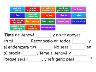VBN1: Proverbios 3:6-8.