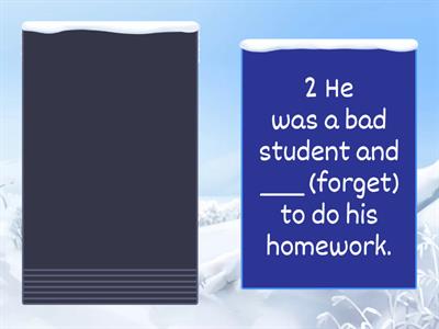 Complete with used to or would (or both)