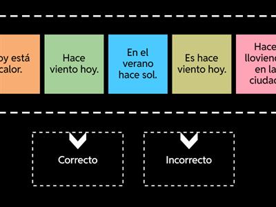 Oraciones - EL clima - Speed