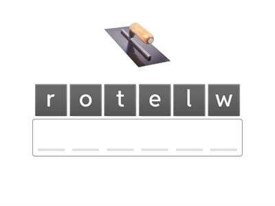 Hand Tools 2 Vocabulary Anagrams 