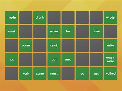 Regular and Irregular verbs 