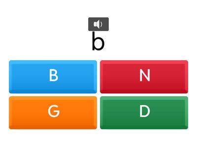 Lower and Upper case letters