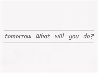 Wh questions and Will