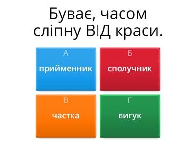 Службові частини мови. Визначити, до якої частини мови належить виділене слово