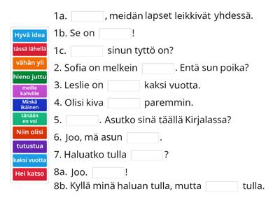 No niin! 1 Kpl 2 teksti: Osa 2