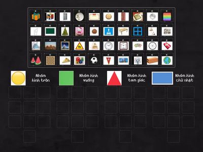 Trò chơi: Phân loại các đồ vật theo hình dạng 