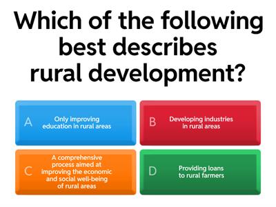 RURAL DEVELOPMENT