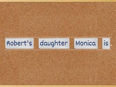 Put the words in the correct order. 