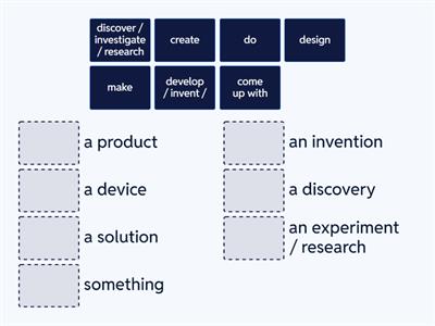 Verbs and nouns collocation