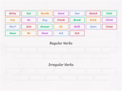 Regular-Irregular Verbs