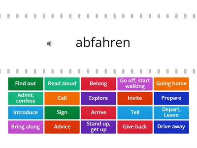 Deutsch Verben A1 - 2