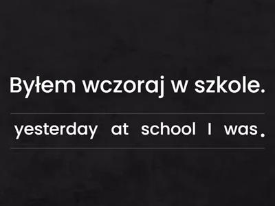 Ułóż zdania - Past Simple - czas przeszły