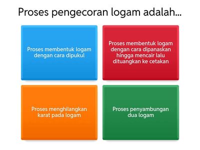 kuis teknik pengecoran logam