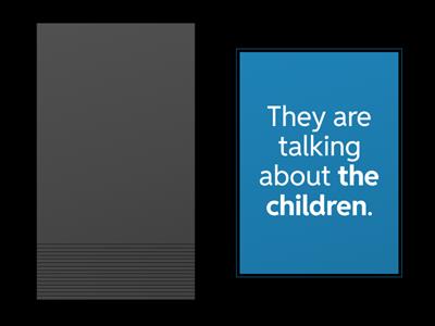 Subject and object pronouns