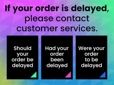 Inverted conditionals