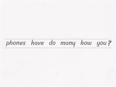 Elementary question word order