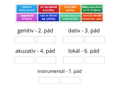 Předložky + pády, cvičení ČE4 lekce 11