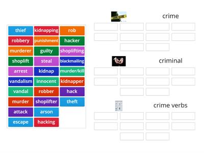 SP6 unit 6 crime and punishment vocabulary