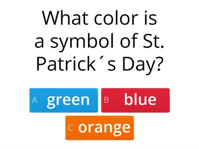 St. Patrick´s Day - quiz - basic level