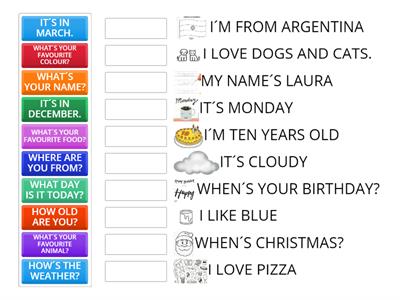 PERSONAL QUESTIONS - Kids I 