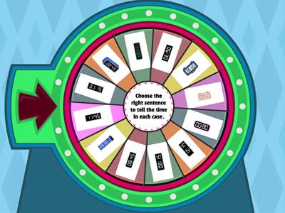 Telling the Time - Spin the Wheel
