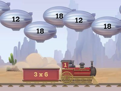 3 times tables balloon pop